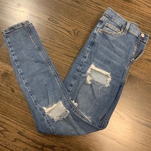 Distressed Topshop Jeans